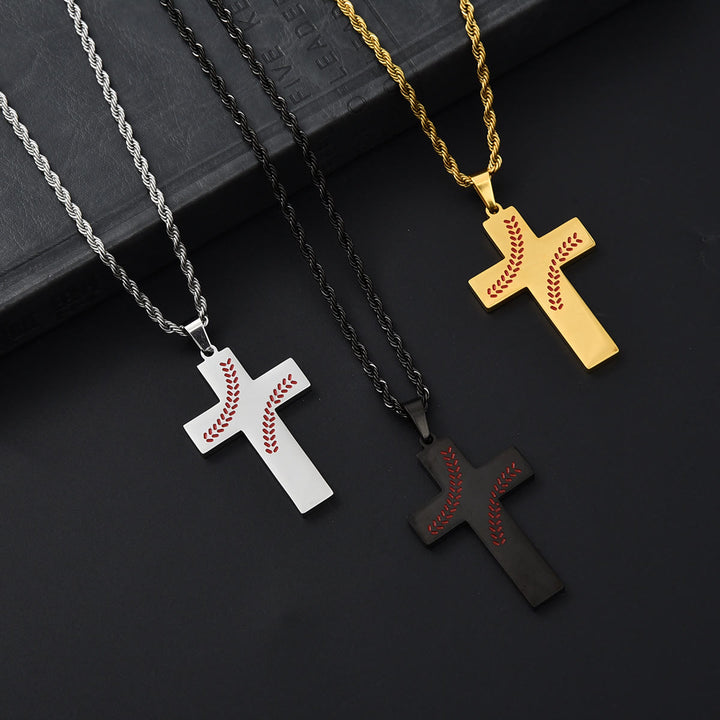 FREE Today: Baseball Stitch Cross Necklace: Athletic Devotion & Inspirational Quote - image 3