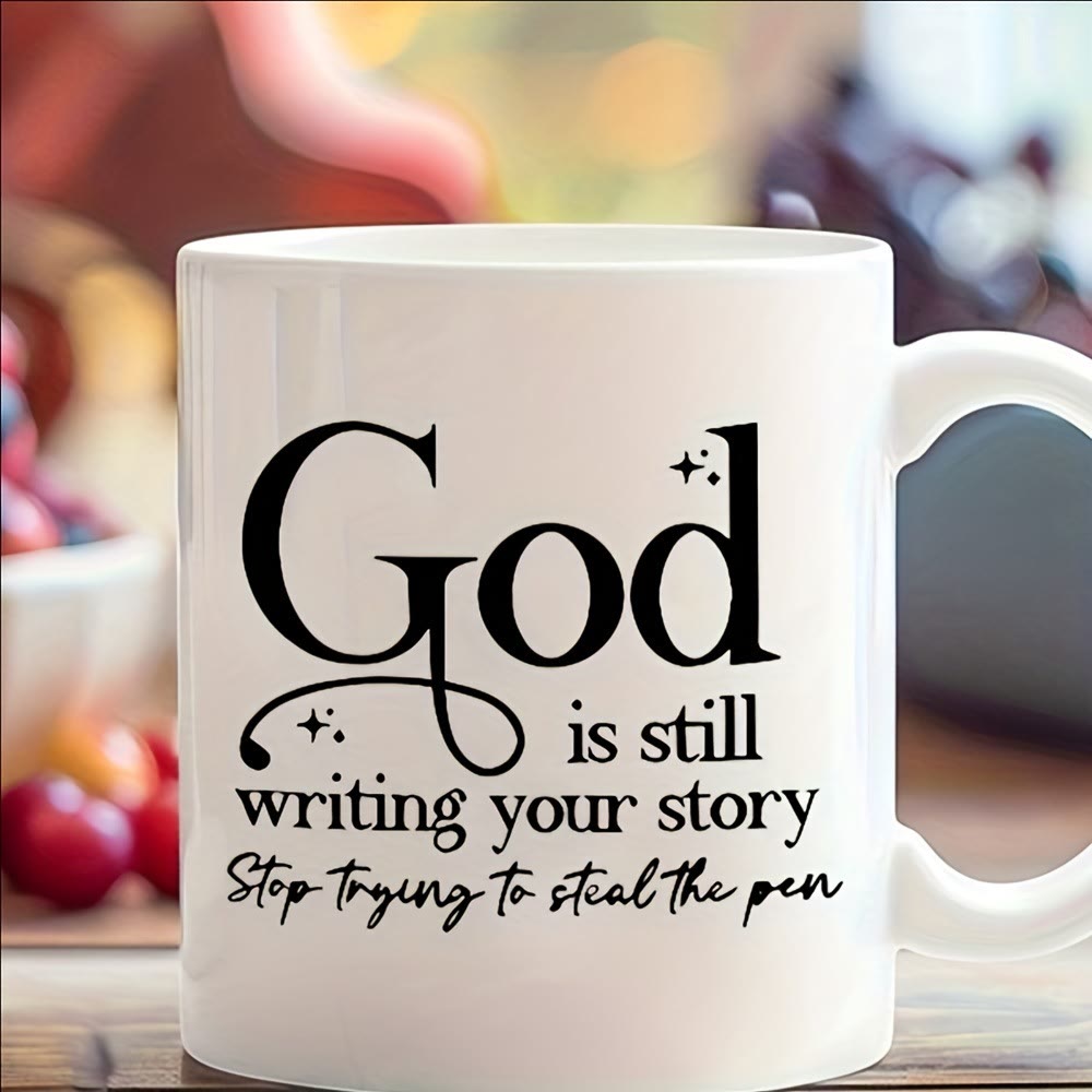 Christianartworkshop Spiritual Lifestyle God is Still Writing Mug: Merge Faith & Daily Routine - image 2