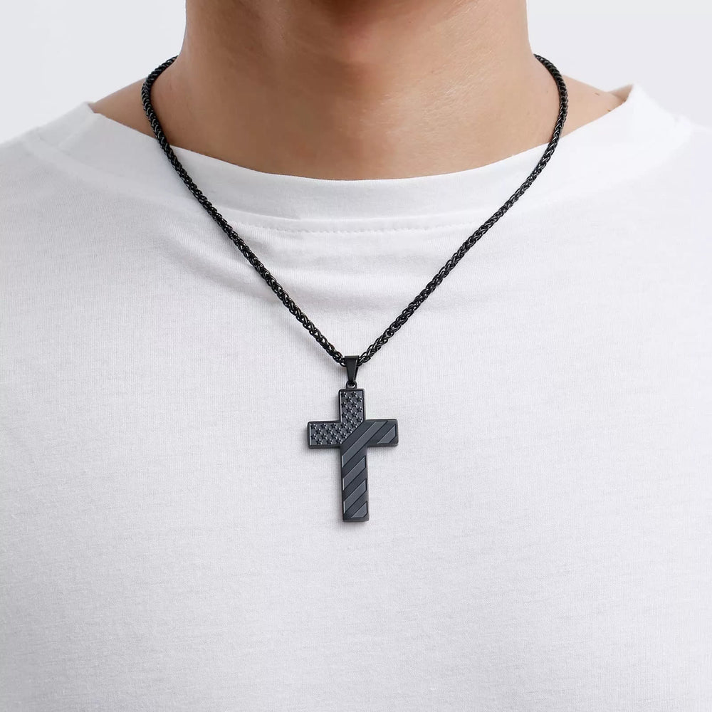 FREE Today: Tri-Color Cross Necklace with American Flag & Scripture: A Patriotic Expression - image 1