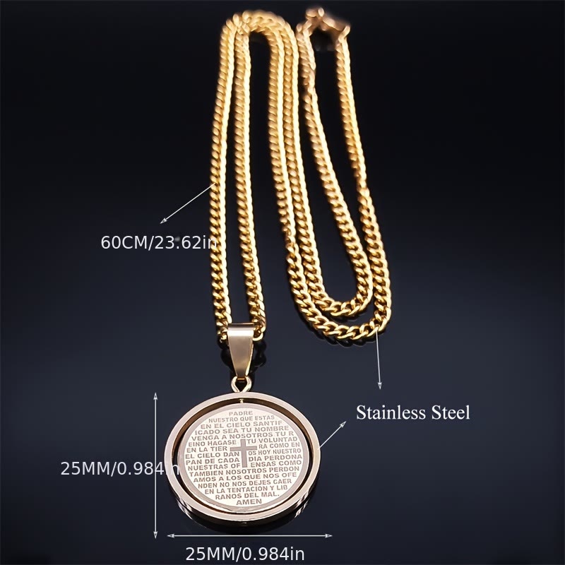 FREE Today: The Lord’s Prayer Rotating Pendant Necklace: Devotion & Sacred Versatility - image 2