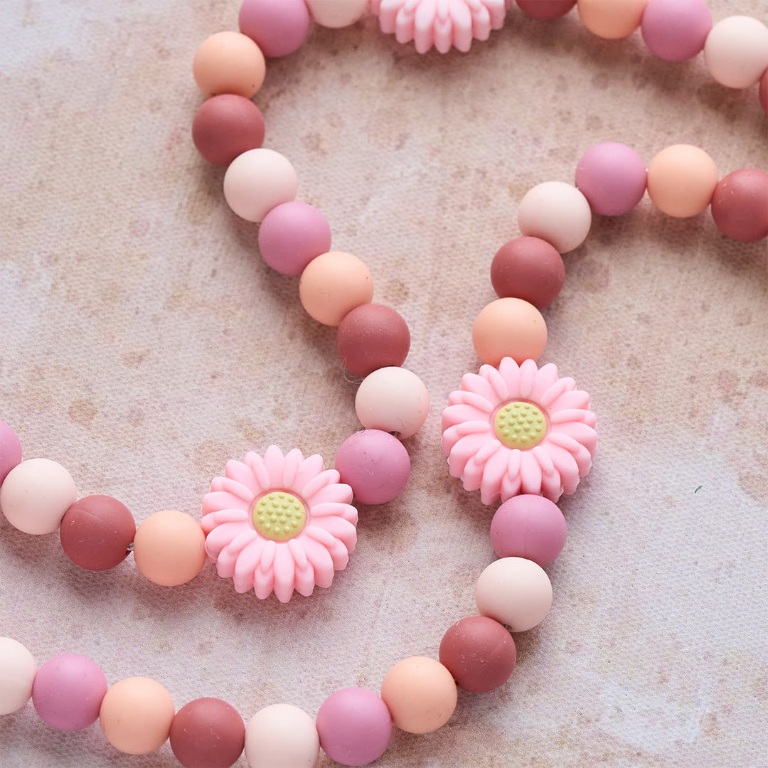 FREE Today: Children’s Silicone Pink Daisy Rosary with Wood Cross - image 7