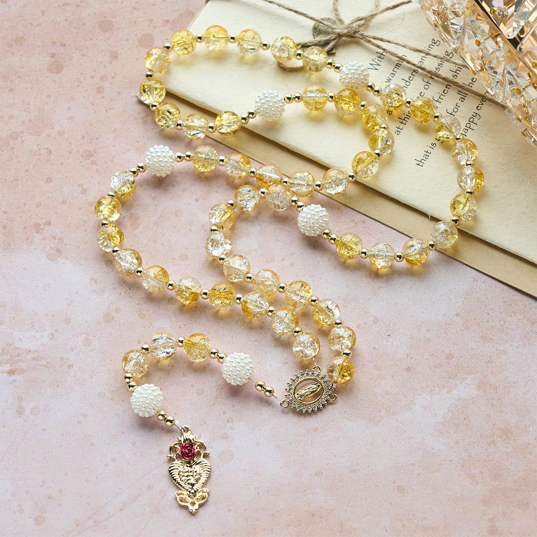 FREE Today: Glass Rosary with Our Lady of Guadalupe: Faithful Remembrance & Timeless Beauty - image 2