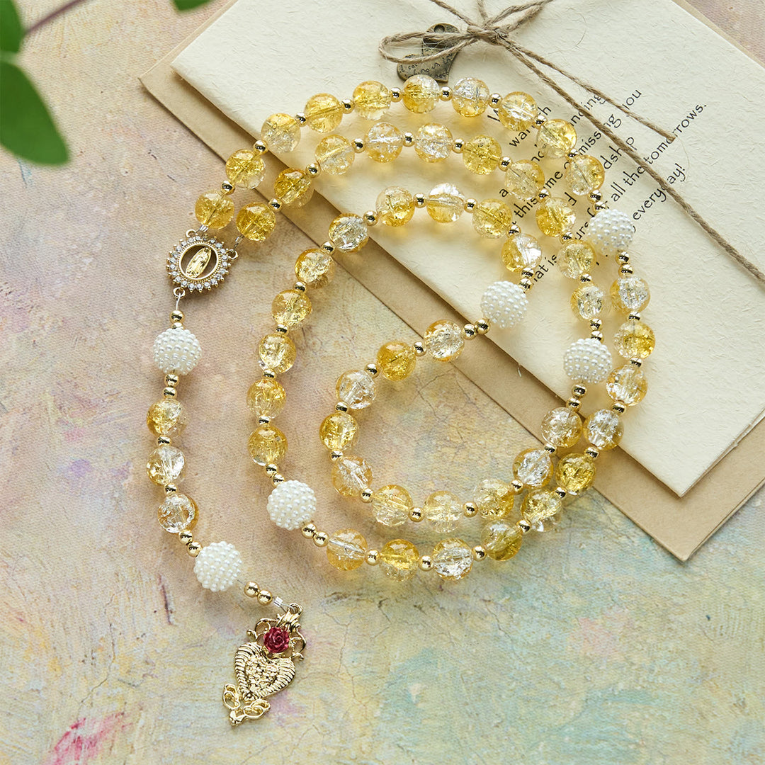 FREE Today: Glass Rosary with Our Lady of Guadalupe: Faithful Remembrance & Timeless Beauty - image 4