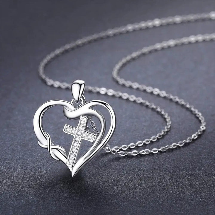 Christianartworkshop Heart & Cross Necklace: Devotion & Timeless Elegance - image 6