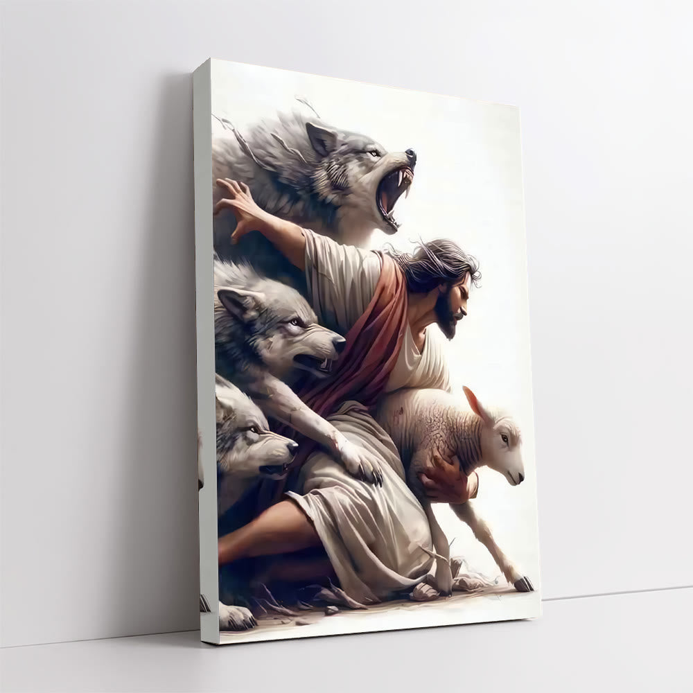 Christianartworkshop Good Shepherd Wall Art Print: Divine Protection & Faithful Devotion - 7.87''*11.81''/20*30cm - image 0