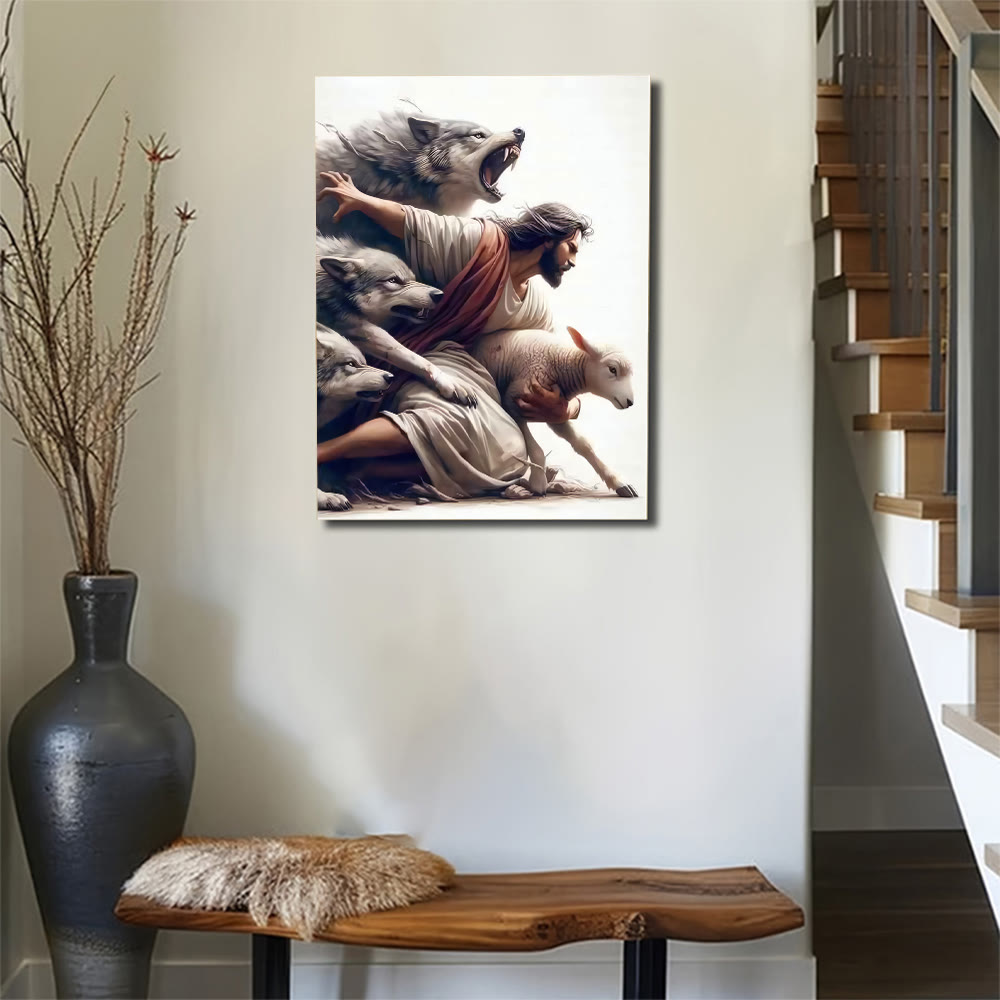 Christianartworkshop Good Shepherd Wall Art Print: Divine Protection & Faithful Devotion - image 3