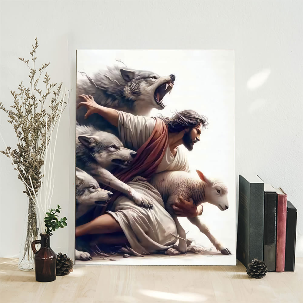 Christianartworkshop Good Shepherd Wall Art Print: Divine Protection & Faithful Devotion - image 1