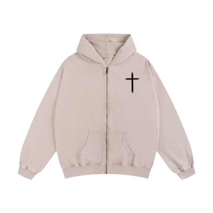 Christianartworkshop Dove & Cross Jesus Saves Hooded Jacket: Spiritual Comfort for Every Day - image 9