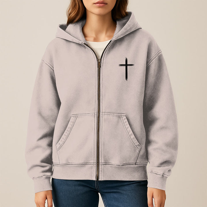 Christianartworkshop Dove & Cross Jesus Saves Hooded Jacket: Spiritual Comfort for Every Day - image 13