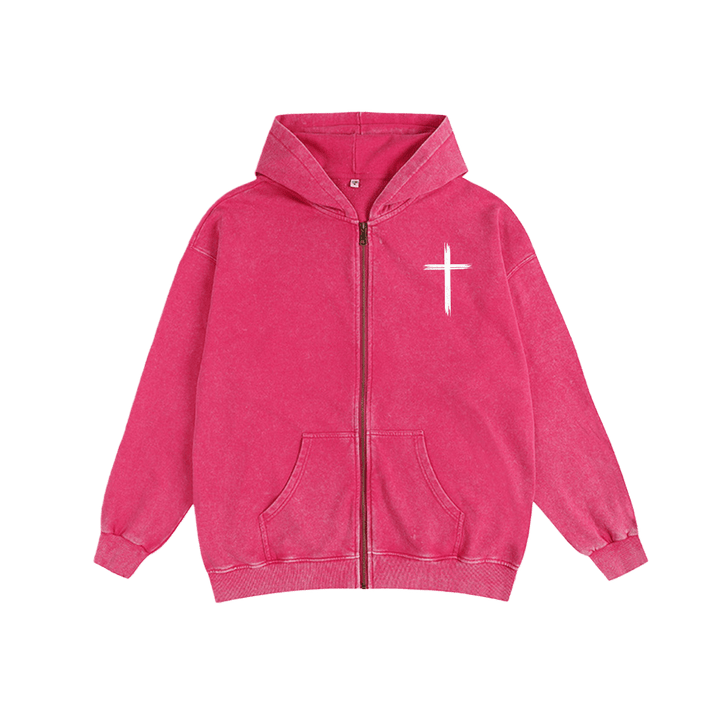 Christianartworkshop Dove & Cross Jesus Saves Hooded Jacket: Spiritual Comfort for Every Day - image 30