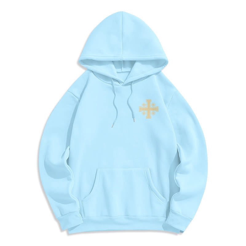 Christianartworkshop Cross of Kings Faith Statement Fleece Lined Polyester Hoodie - image 22