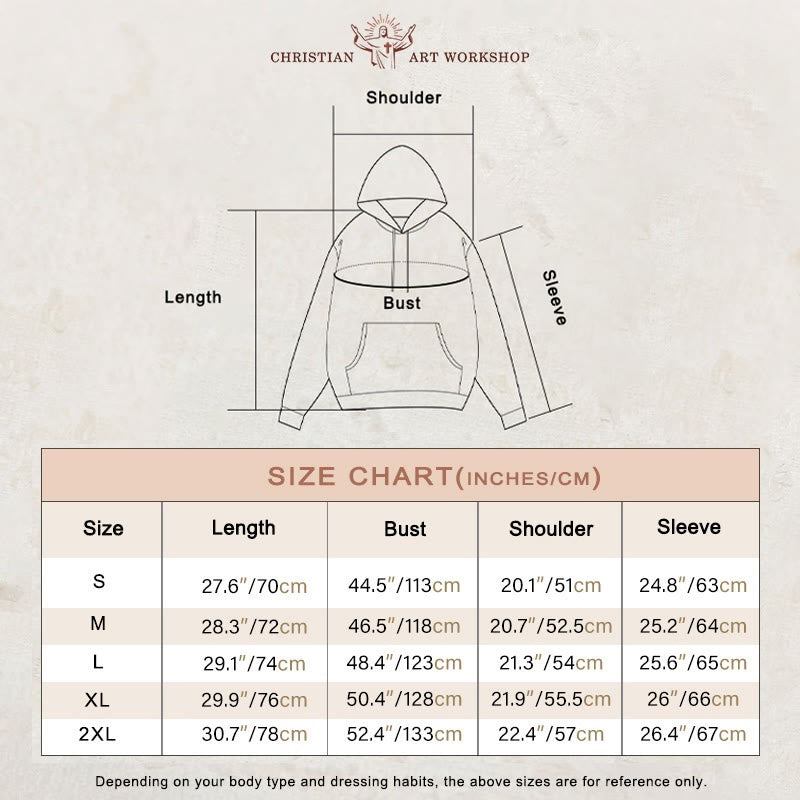 Christianartworkshop Fall For Jesus He Never Leaves Autumn Faith Fleece Lined Polyester Hoodie - image 1