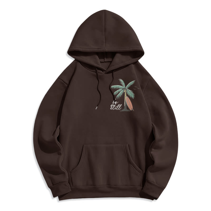 Christianartworkshop Scripture & Coastal Be Still Fleece Lined Polyester Hoodie - image 16