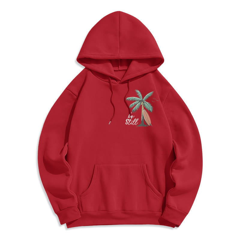 Christianartworkshop Scripture & Coastal Be Still Fleece Lined Polyester Hoodie - image 10