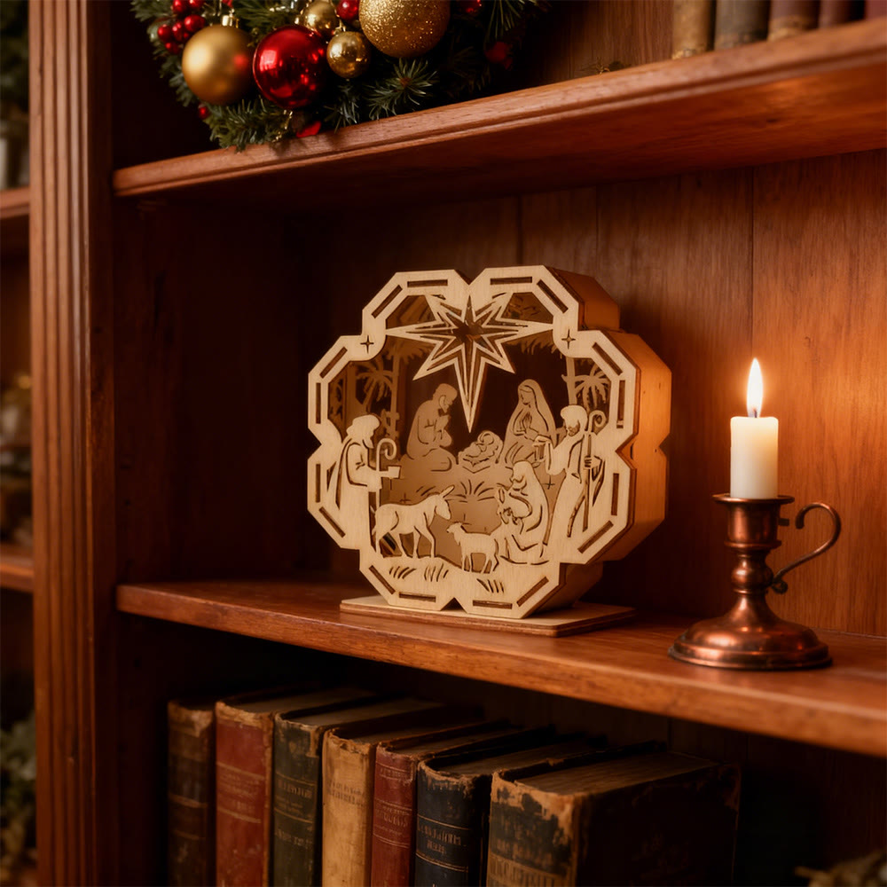 Christianartworkshop Candlelit Nativity Ornament: Faith-Driven Glow for Christmas Spaces - image 5