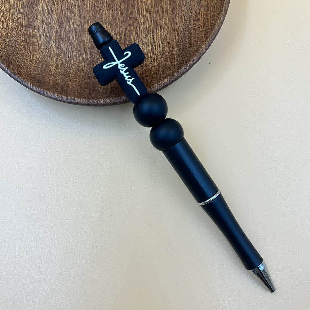 Christianartworkshop Jesus Cross Pen Series: Faith-Inspired Writing Tool with Symbolic Charm - Black - image 8