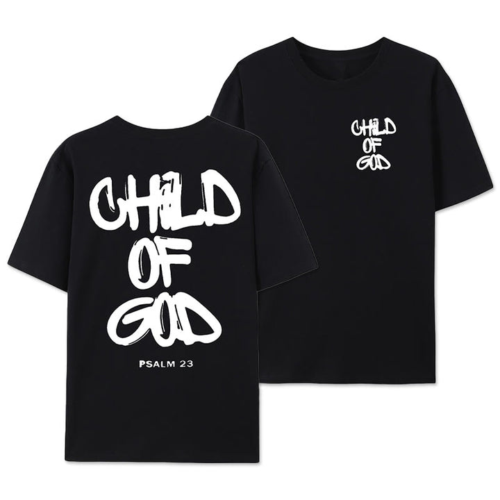 Christianartworkshop Child of God T-shirt - Black - 2XL - image 9