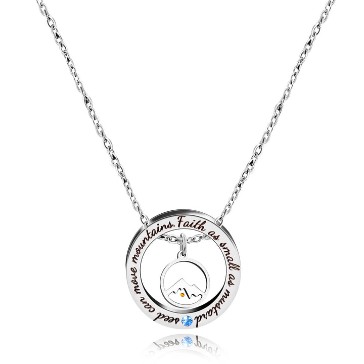 Christianartworkshop Faith As Mustard Seed Necklace: Varied Charms & Sacred Symbol for Daily Wear - Round Mount - image 20
