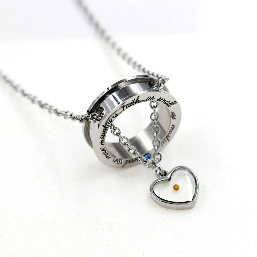 Christianartworkshop Faith As Mustard Seed Necklace: Varied Charms & Sacred Symbol for Daily Wear - image 1