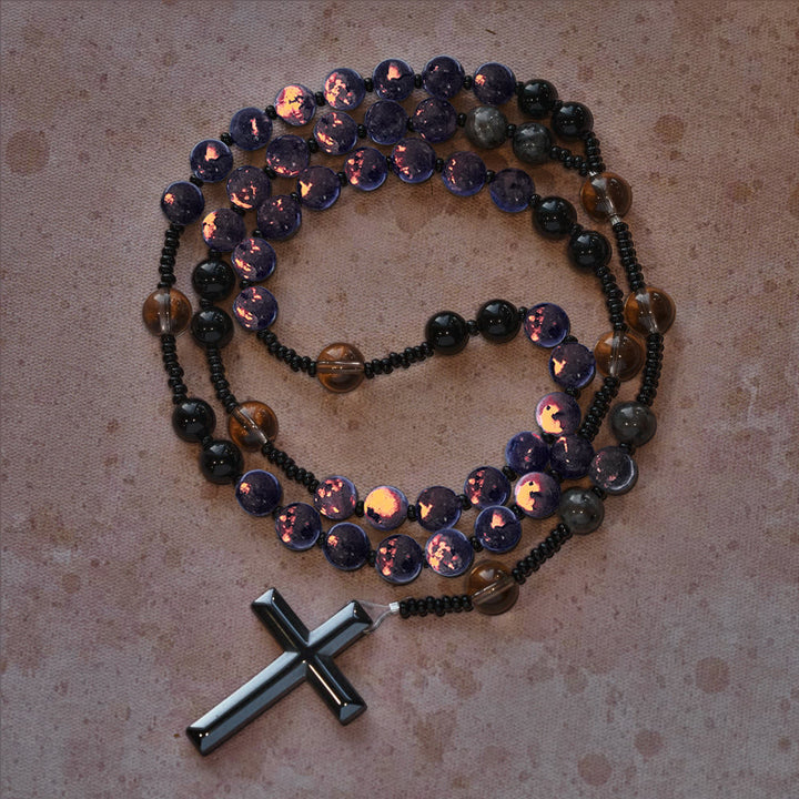 FREE Today: Color-Shifting Luminous Flame Stone Beads Rosary, Bracelet - image 3