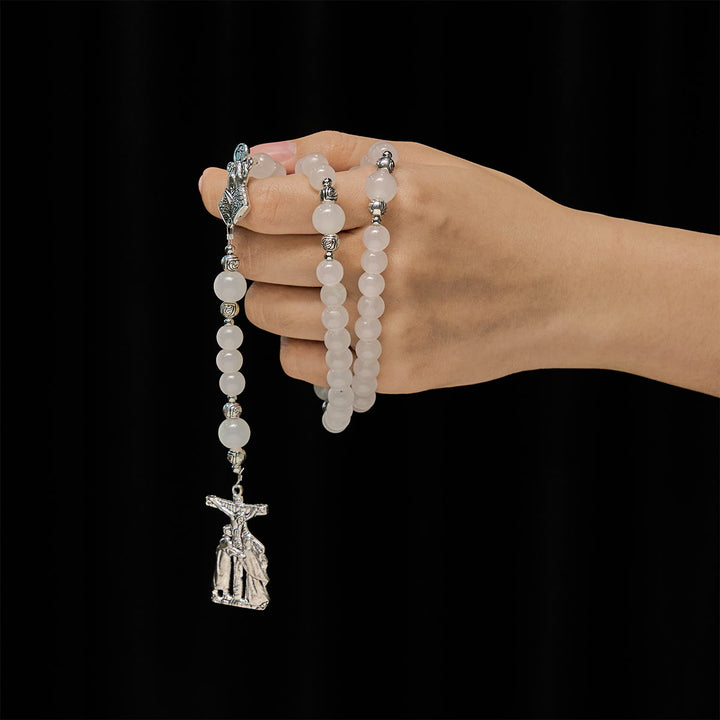 FREE Today: UV Color-Changing Pastel Beads with Crucifix & Praying Hands Rosary, Bracelet - image 3