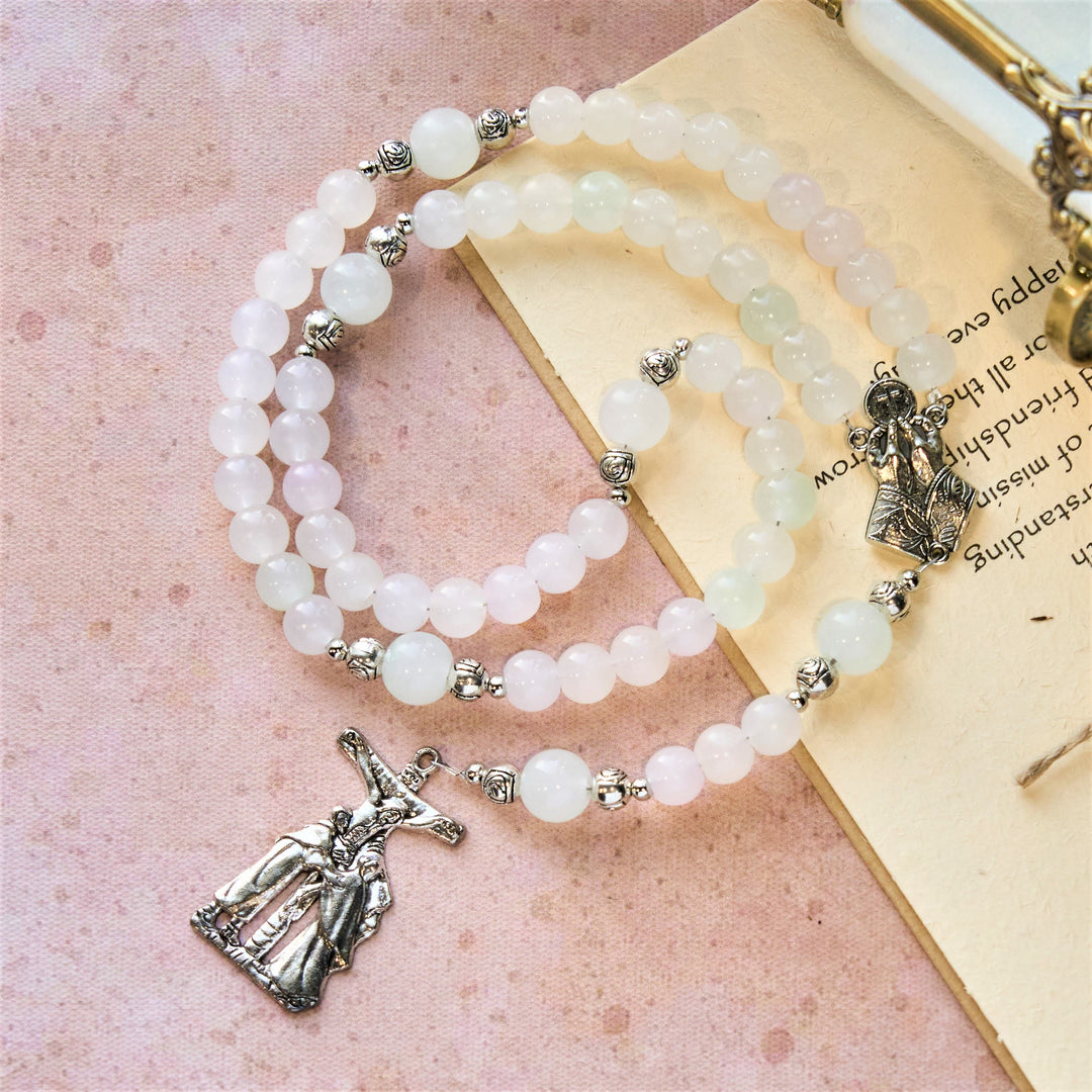 FREE Today: UV Color-Changing Pastel Beads with Crucifix & Praying Hands Rosary, Bracelet - image 4