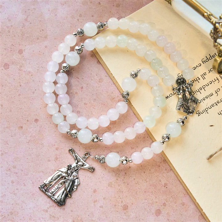 FREE Today: UV Color-Changing Pastel Beads with Crucifix & Praying Hands Rosary, Bracelet - image 4