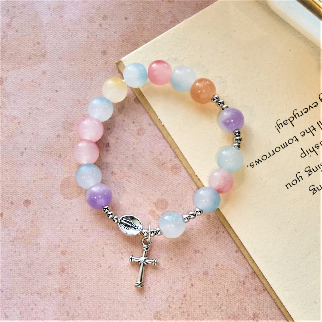 FREE Today: UV Color-Changing Pastel Beads with Crucifix & Praying Hands Rosary, Bracelet - image 10