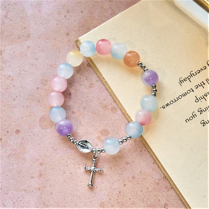 FREE Today: UV Color-Changing Pastel Beads with Crucifix & Praying Hands Rosary, Bracelet - image 10