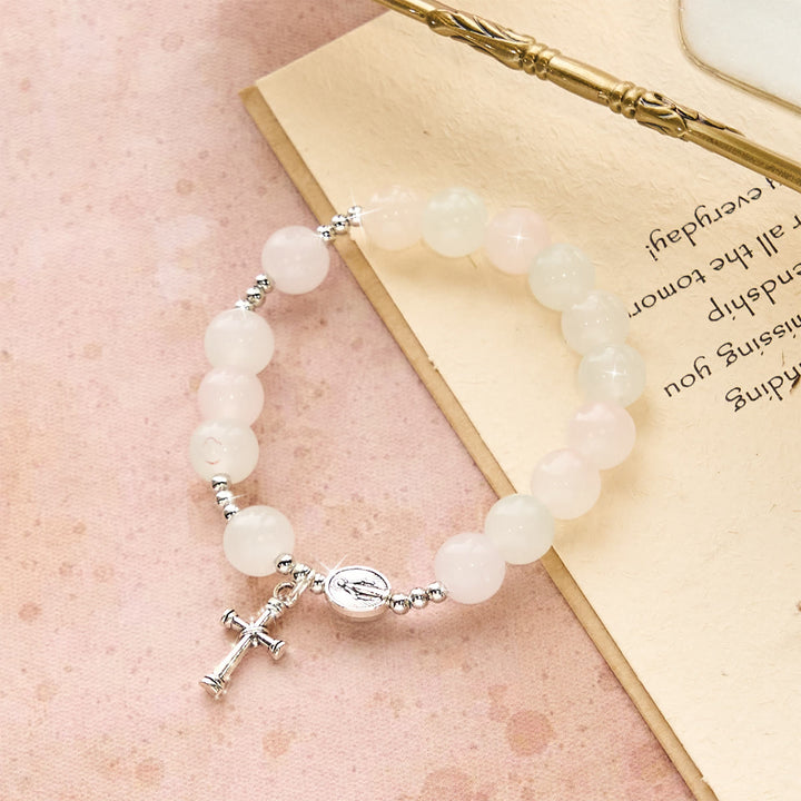 FREE Today: UV Color-Changing Pastel Beads with Crucifix & Praying Hands Rosary, Bracelet - image 9