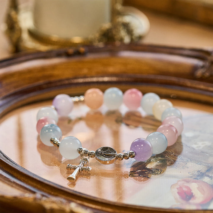 FREE Today: UV Color-Changing Pastel Beads with Crucifix & Praying Hands Rosary, Bracelet - image 12