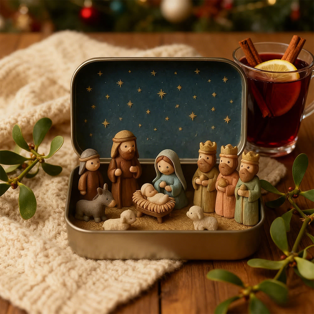 FREE Today: Tin Nativity Scene Ornament Series: A Miniature Embrace of Christmas Faith & Story - image 14