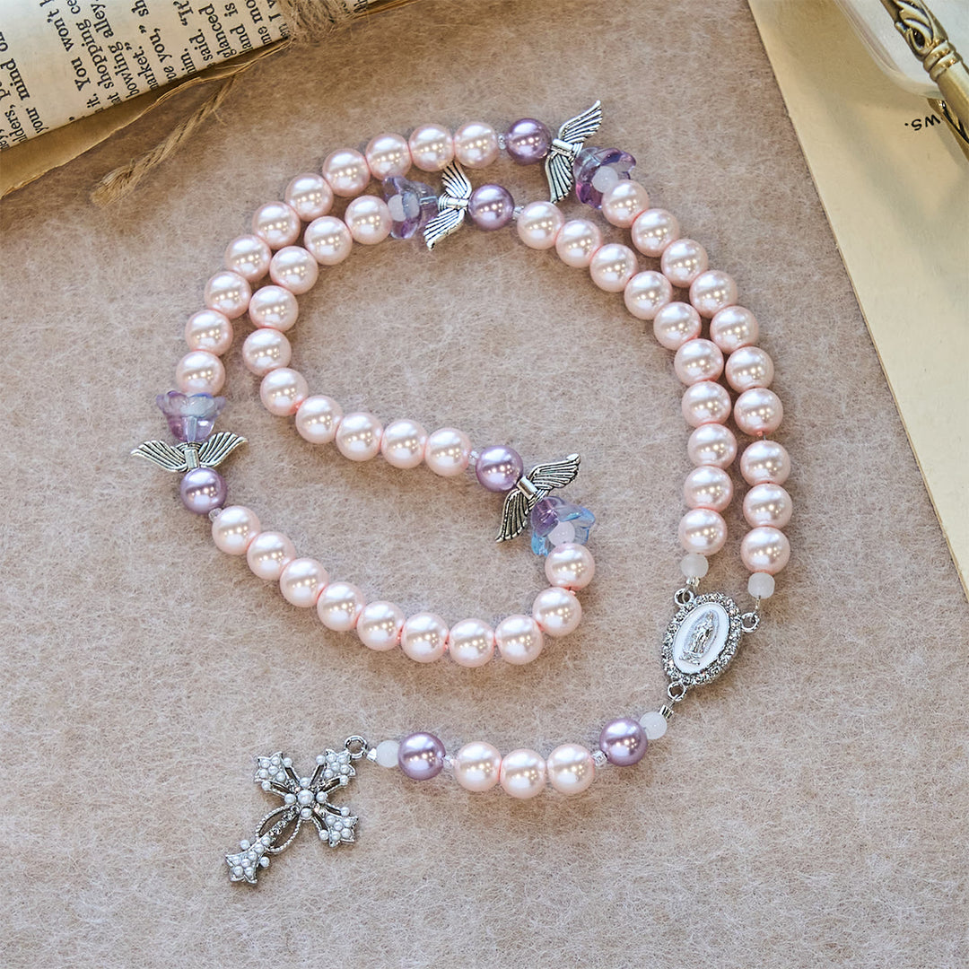 Christianartworkshop Lavender Guardian Angel Prayer Rosary: Christ's Protection and Divine Grace - image 5