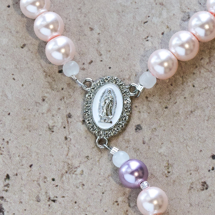 Christianartworkshop Lavender Guardian Angel Prayer Rosary: Christ's Protection and Divine Grace - image 9
