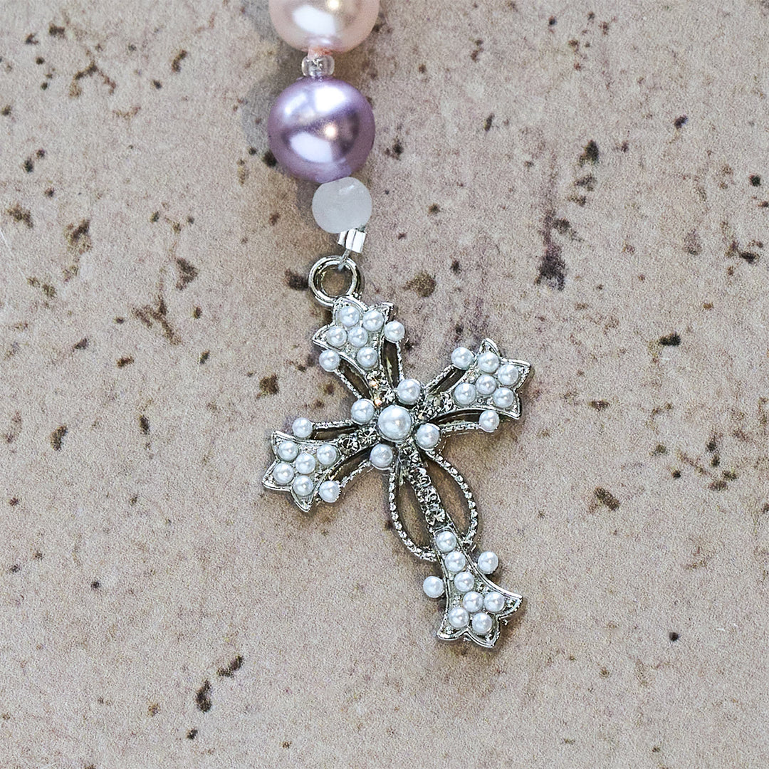 Christianartworkshop Lavender Guardian Angel Prayer Rosary: Christ's Protection and Divine Grace - image 8