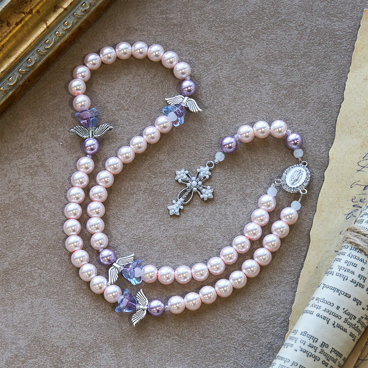 Christianartworkshop Lavender Guardian Angel Prayer Rosary: Christ's Protection and Divine Grace - image 2