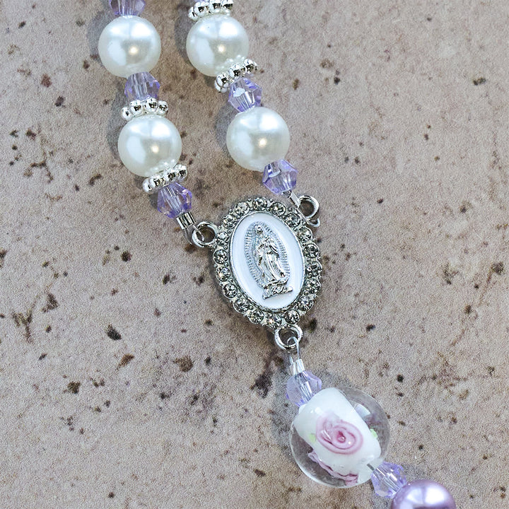 Christianartworkshop Soft-Toned Floral Bead Rosary: Daily Faith Wear & Meaningful Devotion - image 10