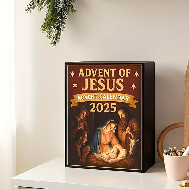 Christianartworkshop 2025 Nativity-Themed Advent Calendar: Advent of Jesus & Daily Reflection - image 2