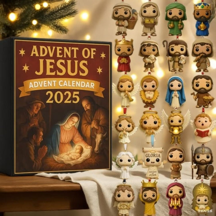 Christianartworkshop 2025 Nativity-Themed Advent Calendar: Advent of Jesus & Daily Reflection - image 1