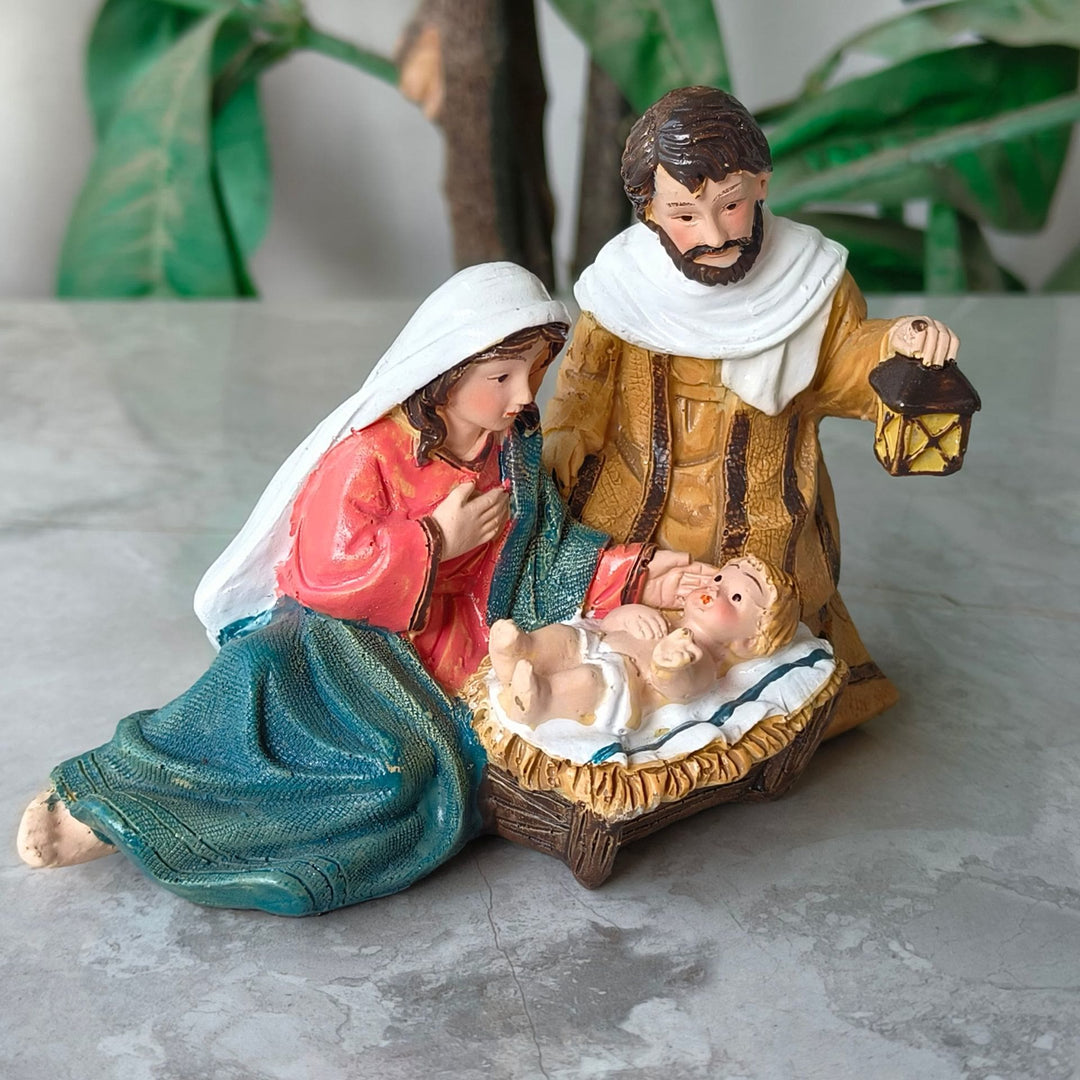 Christianartworkshop Gentle Nativity Ornament: Holy Birth Scene & Cozy Holiday Ambiance - image 1