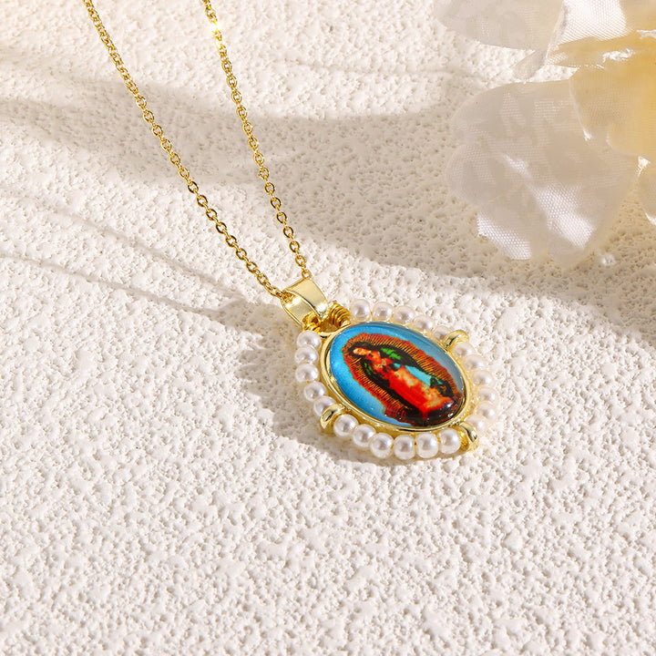 Christianartworkshop Sacred Icon Pendant Necklace: Gentle Faith Accent for Daily Wear - I - image 9