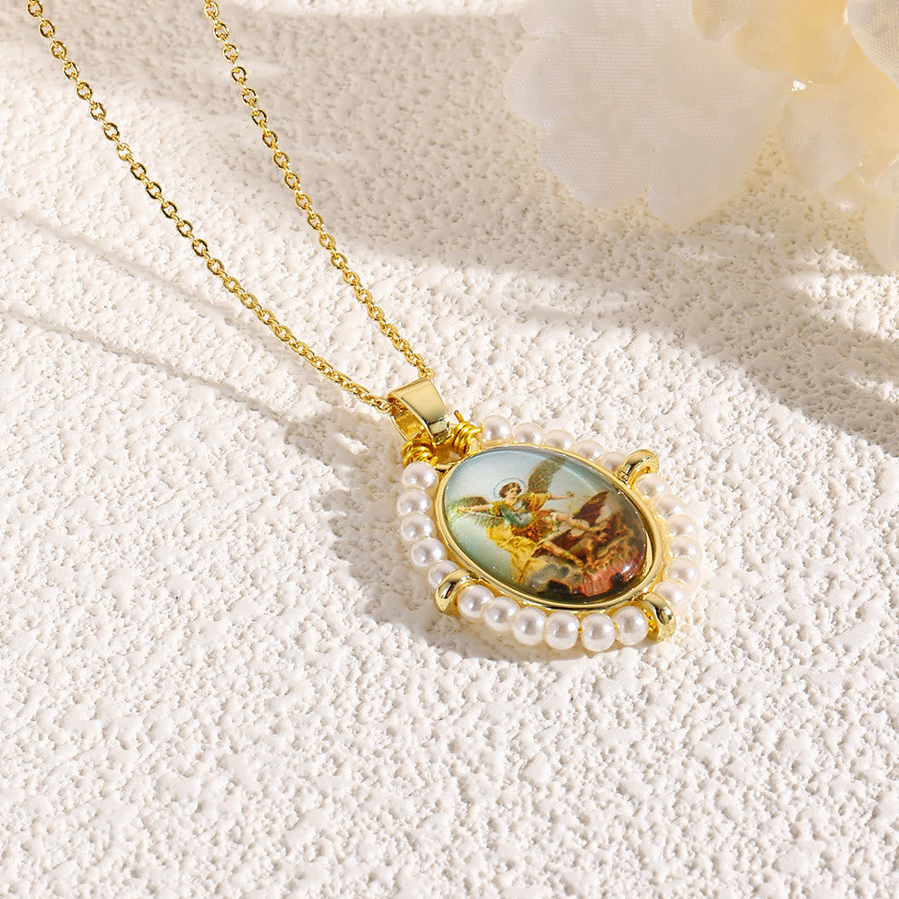 Christianartworkshop Sacred Icon Pendant Necklace: Gentle Faith Accent for Daily Wear - B - image 2