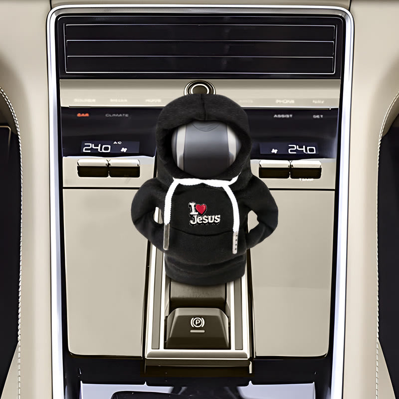 FREE Today: Customizable Hoodie Gear Shift Cover: Your Unique Faith, On the Road - image 2