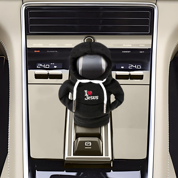 FREE Today: Customizable Hoodie Gear Shift Cover: Your Unique Faith, On the Road - image 2