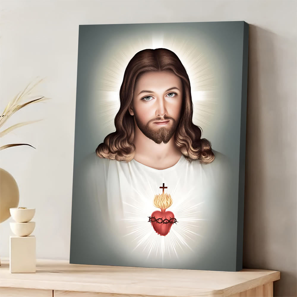 Christianartworkshop Jeuse with Sacred Heart Wall Art: Gentle Faith for Home Decor - image 2