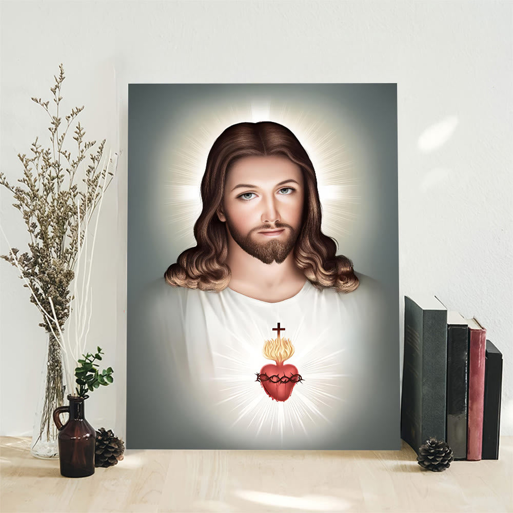 Christianartworkshop Jeuse with Sacred Heart Wall Art: Gentle Faith for Home Decor - image 4