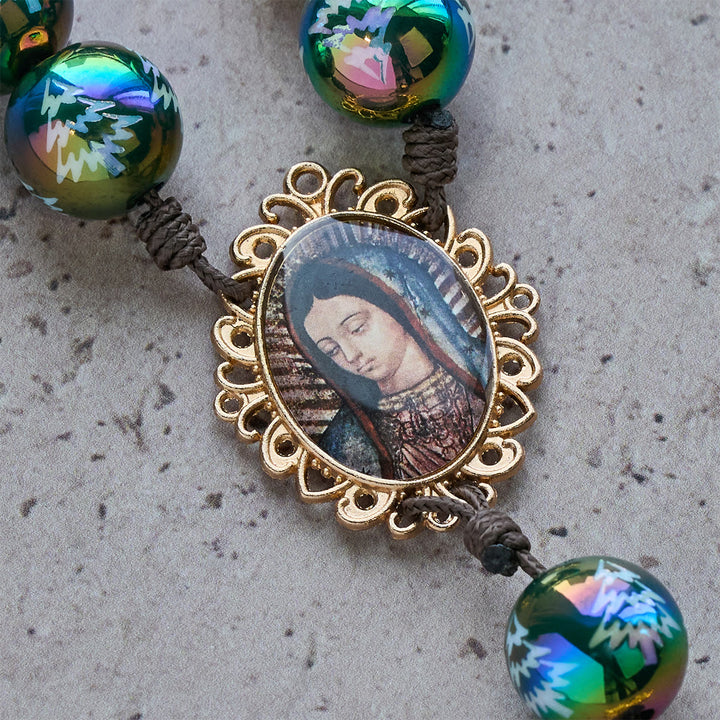 Christianartworkshop Christmas Gift: Christmas Devotion Red Green Holiday Beads Pocket Rosary: Pray anywhere, anytime - image 31