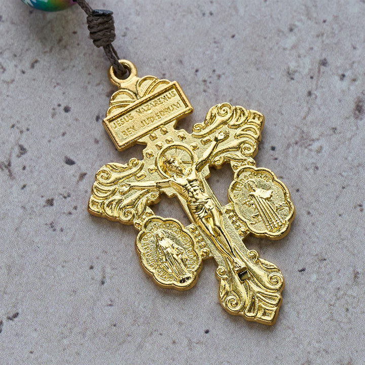 Christianartworkshop Christmas Gift: Christmas Devotion Red Green Holiday Beads Pocket Rosary: Pray anywhere, anytime - image 32