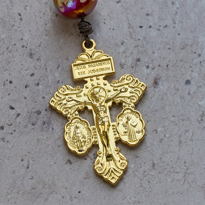 Christianartworkshop Christmas Gift: Christmas Devotion Red Green Holiday Beads Pocket Rosary: Pray anywhere, anytime - image 24