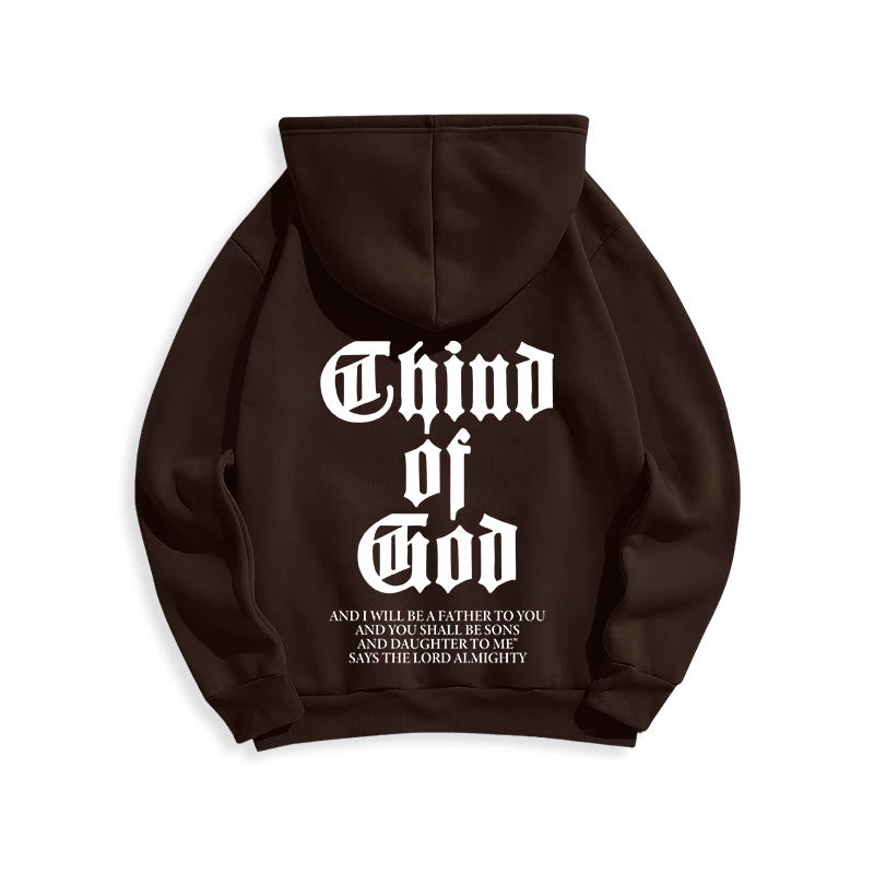 Christianartworkshop Child of God Scripture Fleece Lined Polyester Hoodie - image 23